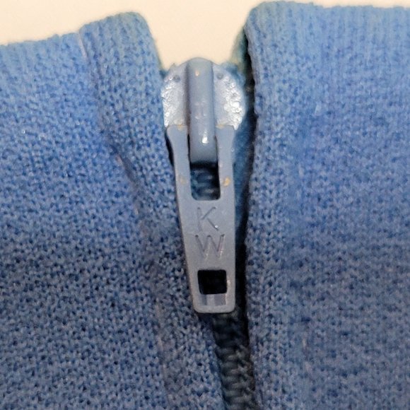 Vintage Dress Polyester Diolen Made in Europe Sz 44 Pleated Skirt Zip Back Belt - Picture 12 of 13